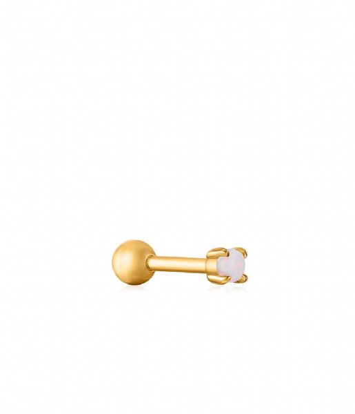 Ania Haie  Opal Cabochon Single Stud Earring Gold